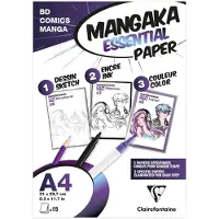 Clairefontaine Mangaka Essential papieren etui A4 15F assorti 3 papiersoorten