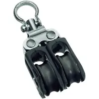 Barton Marine Double Swivel Pulley 275kg 5 Mm Zilver 20 x 66 mm