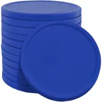Combicraft blanco recycle munt gemaakt van biologisch afbreekbaar aardappelzetmeel - blauw - Ø 29mm - verpakking 3000 stuks