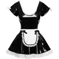 Black Level Vinyl Maid's Dress L