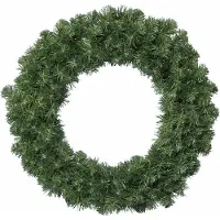 Décoris Groene dennenkrans 60 cm kerstversiering deurkransen - Kerstkransen
