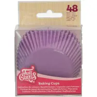 Funcakes Baking Cups - Royal Paars - 48 Stuks - Cupcake Vormpjes Papier