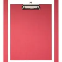 Exacompta 10x Klemplaat in gecoat papier - 23x32cm voor A4 - Rood - 17295E