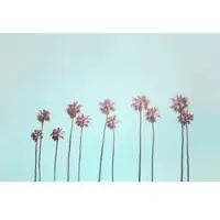Living Walls Fotobehang TropicalTrees DD119773 ARTist Blauw Roze Vlies 270 x 400 cm (4 delen) 3D Fotobehang op maat
