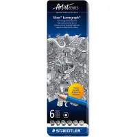 Staedtler – Mars Lumograph Pencils – 6 pcs Assorted (100 G6)