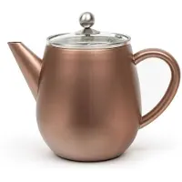 Bredemeijer Dubbelwandige Theepot Duet Eva 1,1L Roestbruin
