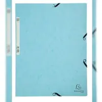 Exacompta 25x AQUAREL - Elastomap in glanskarton 400g/m2 - A4 - Pastelblauw - 55528E