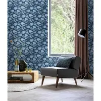 Rasch Delftsblauw bloemen vliesbehang 865004