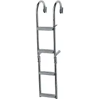 PLASTIMO Stainless Steel 180º Short Step Ladder Zilver