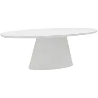 Giga Meubel Tuintafel Cleo Ovaal Wit 160cm