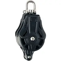 WICHARD Double Shackle Swivel Becket Pulley 12 Mm Zilver 55 mm