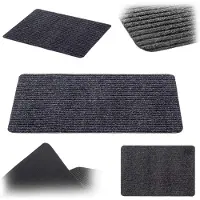 Kadax Antislip Vuilvangmat voor Binnen en Buiten, Weerbestendige Deurmat voor Entree en Huisdeur (Grijs, 70 x 50 cm)