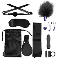 Doc Johnson De VIP Room - BDSM Premium Set erotische geschenkset - Zwart