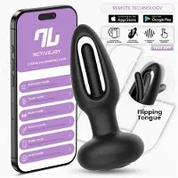 Intoyou IY Zack - Anale plug met bewegende tong - Met App Control - Zwart