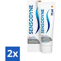 Sensodyne 2 x - Tandpasta - Gentle Whitening - Milde Reiniging - 75 ml - Gevoelige Tanden - Tandpasta - Witte Tanden - Glazuur Beschermen - Gevoeligheid Verlichten