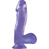 Pipedream 6.5" Dong with Suction Cup - Purple
