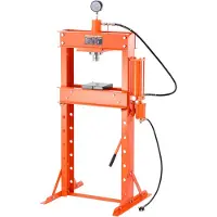 Vevor hydraulische pneumatische werkplaatspers 20 t (H-frame) met persplaat en driehoekige ondersteuning