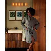 Kayori Badjas Geisha Wafel Antracite-XL
