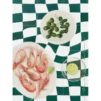 IXXI Aperitif, Maaike Koster & My Deer Art Shop - 60 x 80 cm - Gratis ophangtool - Grote wanddecoratie en posters - Realisme, Olieverf, Kleurrijk