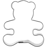 SuperMerchantEU Stalen koekjesvormpje in de vorm van een beer, 5,5 cm