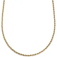 Lucleon Essentials | 4 mm Goudkleurige Ketting met Gedraaide Schakels