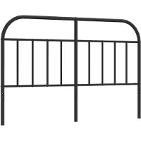 vidaXL Vervangend hoofdbord metaal zwart 135 cm