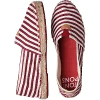 Toni pons Espadrilles 'BLANES' wijnrood / wit