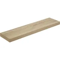 Leobert Wandplank 80 cm - SONOMA - IJzeren Beugel, Praktisch en Decoratief, Voor Boeken, Planten en Decoraties, Kleur: Eiken Sonoma, 80 x 20 x 3,8 cm, Max. 15 kg