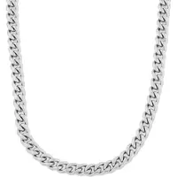 Lucleon 10 mm Zilveren Schakel Ketting