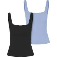 Urban Classics Top blauw / zwart