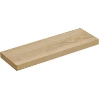 Leobert Wandplank 60 cm - SONOMA - IJzeren Beugel, Praktisch en Decoratief, Voor Boeken, Planten en Decoraties, Kleur: Eiken Sonoma, 60 x 20 x 3,8 cm, Max. 15 kg
