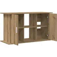 vidaXL Aquariumstandaard Artisan Eikenhout 101x41x58 cm Bewerkt Hout