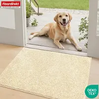 Floordirekt Schoonloopmat Nasa - Zachte & Waterabsorberende Deurmat - Beige 60 x 90 cm - Voor Binnen & Buiten - Antislip Onderzijde - Verkrijgbaar in 5 Kleuren & 8 Maten