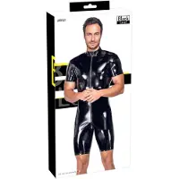 Black Level Men's Short Vinyl Playsuit 3XL