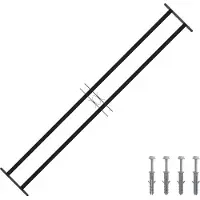 vidaXL Raam Beveiligings Grille 176 x 30 cm Gegalvaniseerd staal