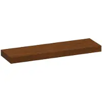 Brauer Creek Topblad Vrijhangend - 160 cm - Lamellen - Eiken Bruin
