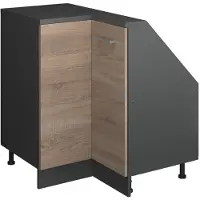 Vicco R-Line Hoekkeukenkast voor schuine wand – 75.6 cm met 1 deur Sonoma