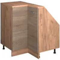 Vicco R-Line Hoekkeukenkast voor schuine wand – 75.6 cm met 1 deur Sonoma