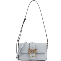 Pinko Dames Schoudertassen Love One Mini Slouchy - Lichtblauw - Maat ONESIZE