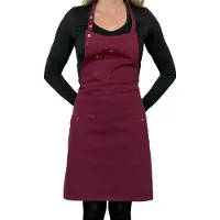 Dutchdeluxes - Denim - Barbecue - BBQ - Schort - Keuken - Indigo Jeans - 5 zakken - Aubergine