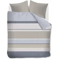 Beddinghouse Dekbedovertrek Hilde Blauw Satijn-240 x 200 / 220 cm | Lits-Jumeaux