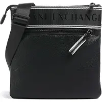 Armani Exchange Schoudertas 'IAN FLAT' zwart