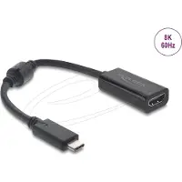 DeLOCK USB Type-C Adapter to HDMI (DP Alt Mode) 8K 60 Hz with HDR and HDCP black
