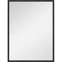 HOMCOM Wandspiegel van glas, 60x2x80cm, zwart