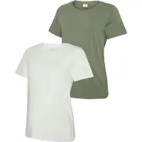 Mamalicious Shirt 'MLMIA' donkergroen / wit
