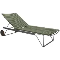 Houe Ligbed Click Adjustable Chaise Longue Olive Green