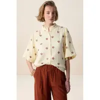 Sissy-Boy Lichtgele blouse met embroidery | Maat: S