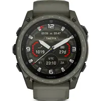 Garmin Tactix 8, 51 mm, AMOLED-display, Cerakote-coating in olijfgroen, met siliconen band in olijfgroen