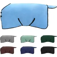vidaXL Paardendeken Volledig Aqua 105 cm Polyester Fleece