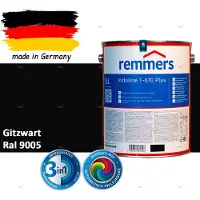 Remmers Induline T-670 PLUS Dekkende Houtbeits buiten – RAL 9005 Gitzwart – 5 L – Opvolger GW 310 Dekkend